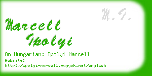 marcell ipolyi business card